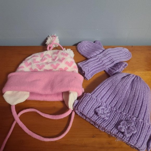 None Other - Children's hat and gloves, winter set lot of two